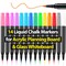 Liquid Chalk Markers for LED Drawing Note Board Acrylic Calendar Planning Board Clear Glass Dry Erase Whiteboard Window Mirror Christmas Holidays Painting, 14 Pack, 12 Vibrant Colors, 1mm Fine Points